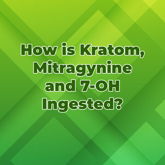 How is Kratom, Mitragynine and 7-OH Ingested?