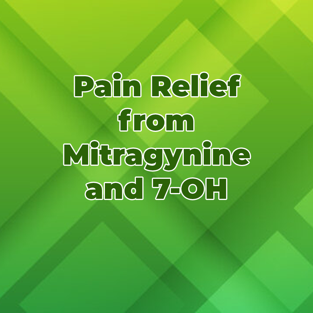 Pain Relief from Mitragynine and 7-OH