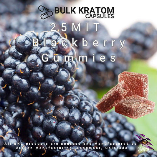 Blackberry Kratom Gummies – 25 mg Mitragynine per Gummy