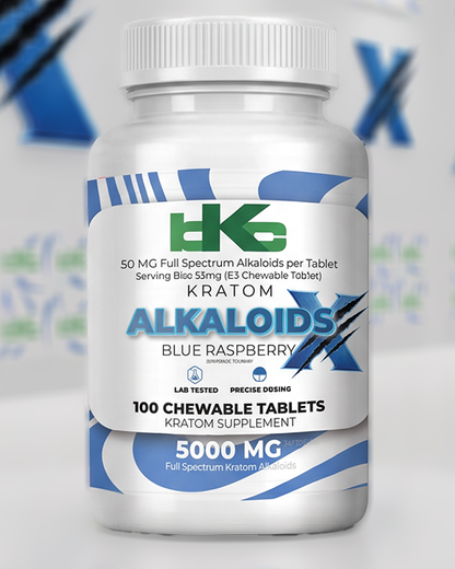 Special Sale! Alkaloids X - 50mg Blue Raspberry Chewable Tablets