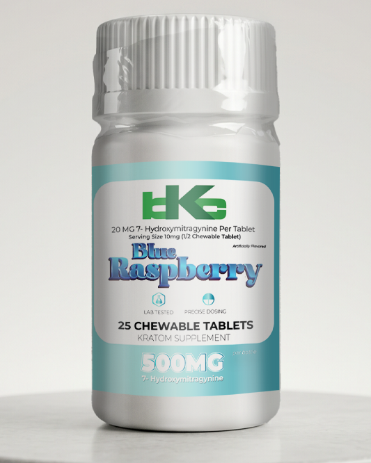 Blue Raspberry 20mg 7-OH Tablets