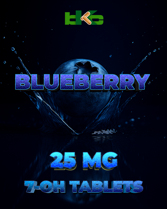 Blueberry 25mg 7-OH Tablets
