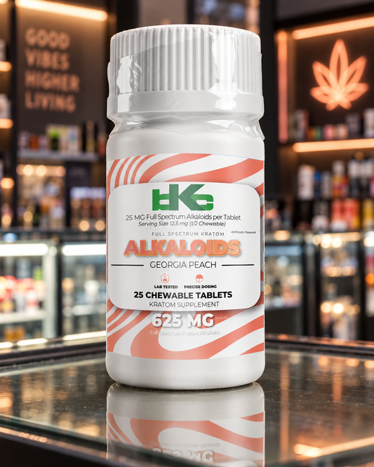 Alkaloids - 25mg Georgia Peach Chewable Tablets (25 Count Bottle)