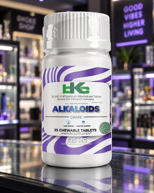 BKC Alkaloids Chewable Tablets – Grape, 25 mg, 25 Count