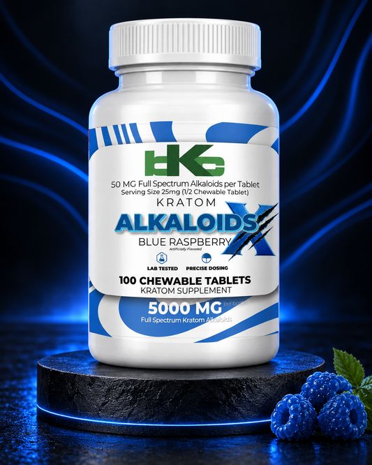 Alkaloids X - 50mg Blue Raspberry Chewable Tablets