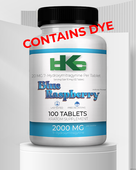 Blue Rasberry *CONTAINS DYE* - 20mg 7-OH Tablets Special
