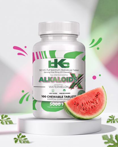 Alkaloids X - 50mg Watermelon Chewable Tablets (Coming Soon!)