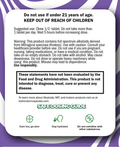 Alkaloids - 25mg Grape Chewable Tablets (Coming Soon!)
