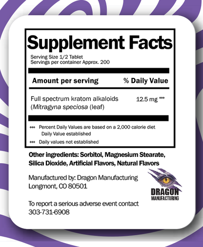 Alkaloids - 25mg Grape Chewable Tablets (Coming Soon!)