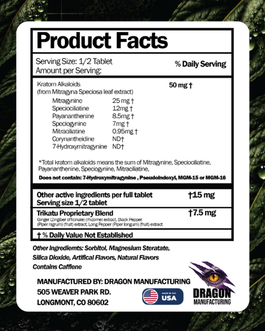 BKC KR8TM Kratom Alkaloid & Trikatu Chewable Tablets – Cherry, 100 mg