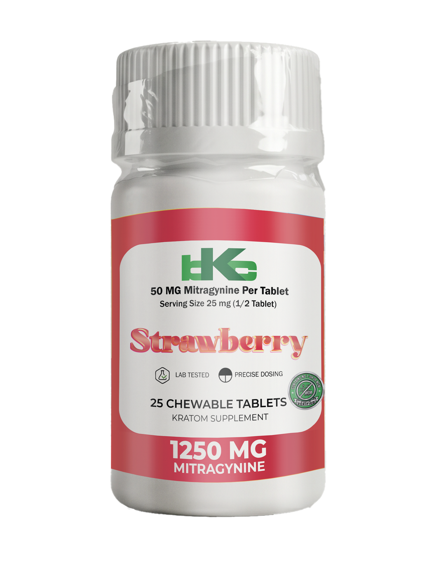 BKC MIT Tablets - Strawberry 50mg - 25 Count