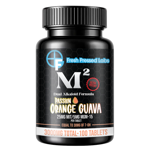 M² Passion Orange Guava 25mg MIT + 5mg MGM-15 Tablets (Coming Soon)