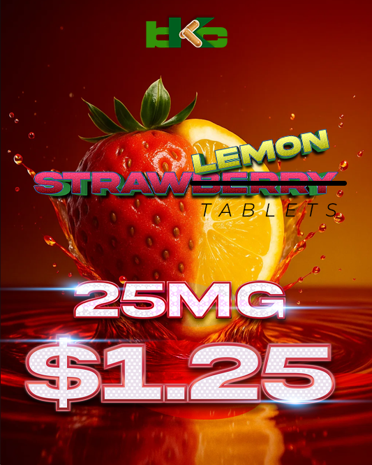 🍓 🍋  $1.25/tab Sale - 25mg - Strawberry Lemon 🍓 🍋