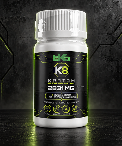 K8 - Kratom Alkaloids Matrix - 25 Count Chewable Tablets