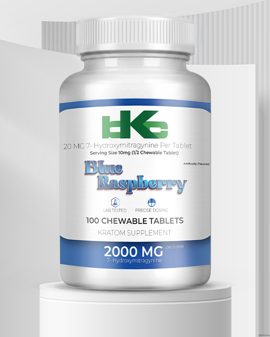 Blue Raspberry 20mg 7-OH Tablets