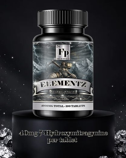 Elementz Silver Strike - Fruit Punch 40MG - 7-OH Tablets