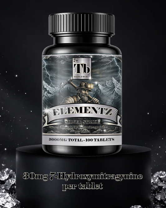 Elementz Silver Strike - Triple Berry 30mg 7-OH Tablets