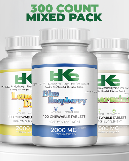 300ct Mixed Pack - 20mg 7-OH Chewable Tablets