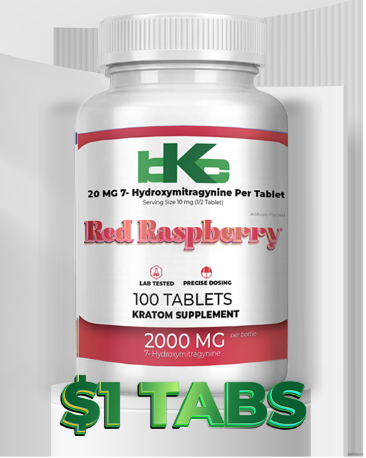 Dollar Days Red Raspberry 20mg 7-OH Tablets