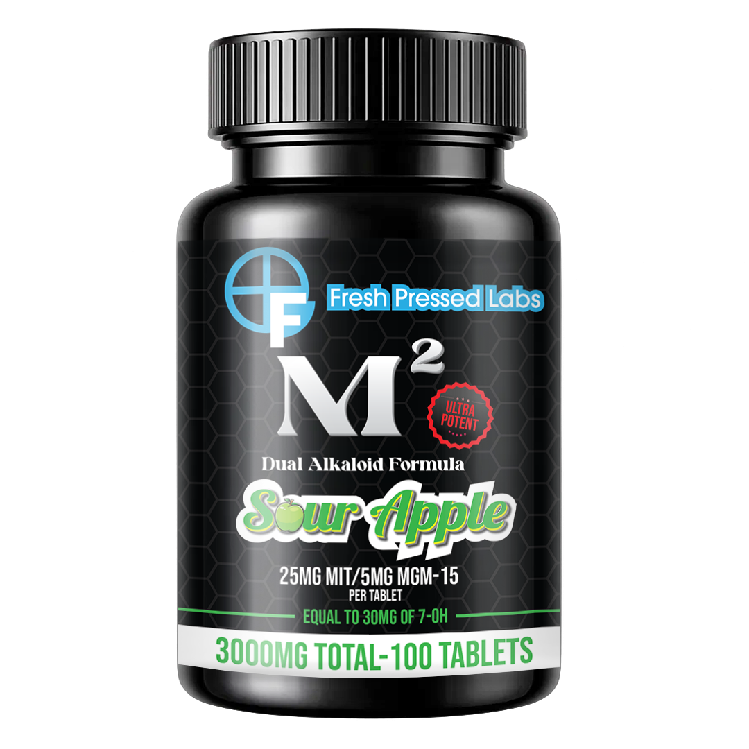 M² Sour Apple – 5mg MGM + 25mg MIT Tablets (Coming Soon)