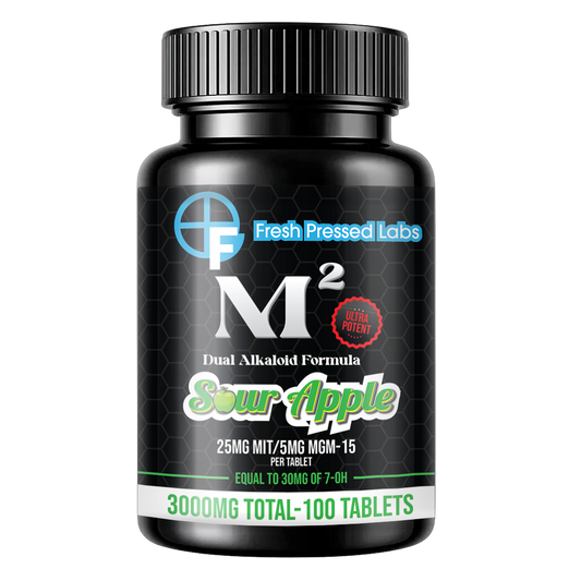 M² Sour Apple – 5mg MGM + 25mg MIT Tablets (Coming Soon)