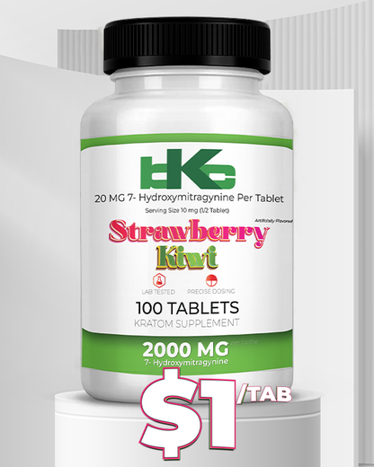 Dollar Tabs Strawberry Kiwi 20mg 7-OH Tablets