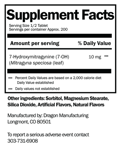 Black Friday Blueberry - 20MG 7-OH Tablets