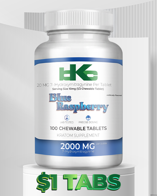 Blue Raspberry 20mg 7-OH Tablets