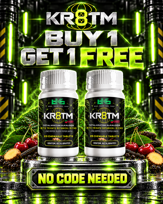 BKC KR8TM Cherry Chewable Tablets - Alkaloids & Trikatu Blend